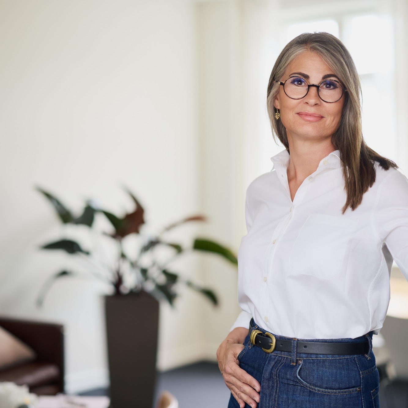 Foto af parterapeut i konsultation, der danner rammen for et parterapiforløb.